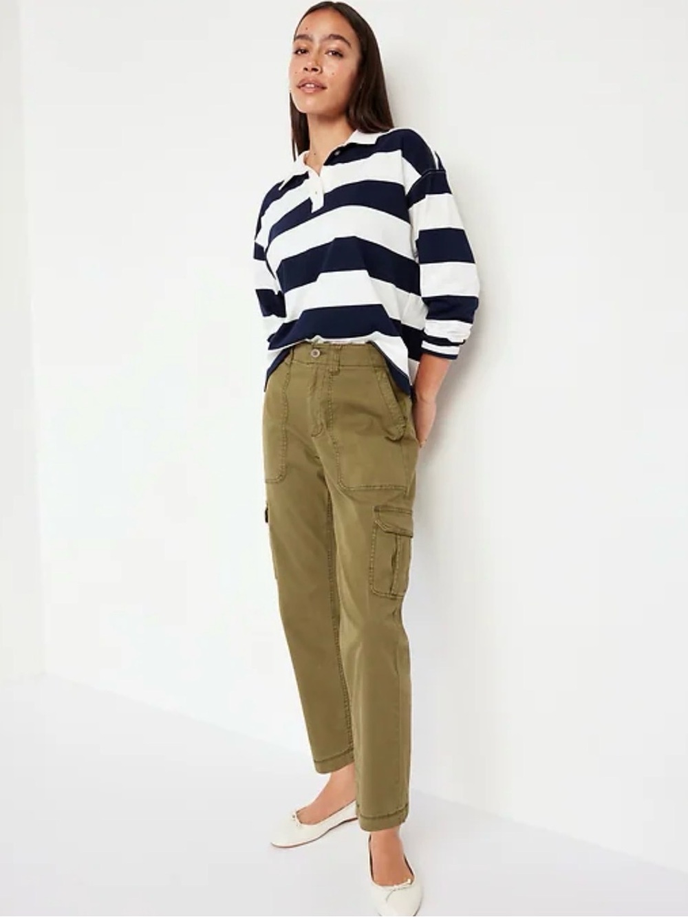 High Waisted OGC Chino Cargo Pants